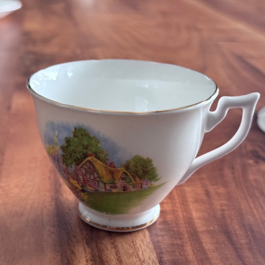 Melba England Teacup & Saucer