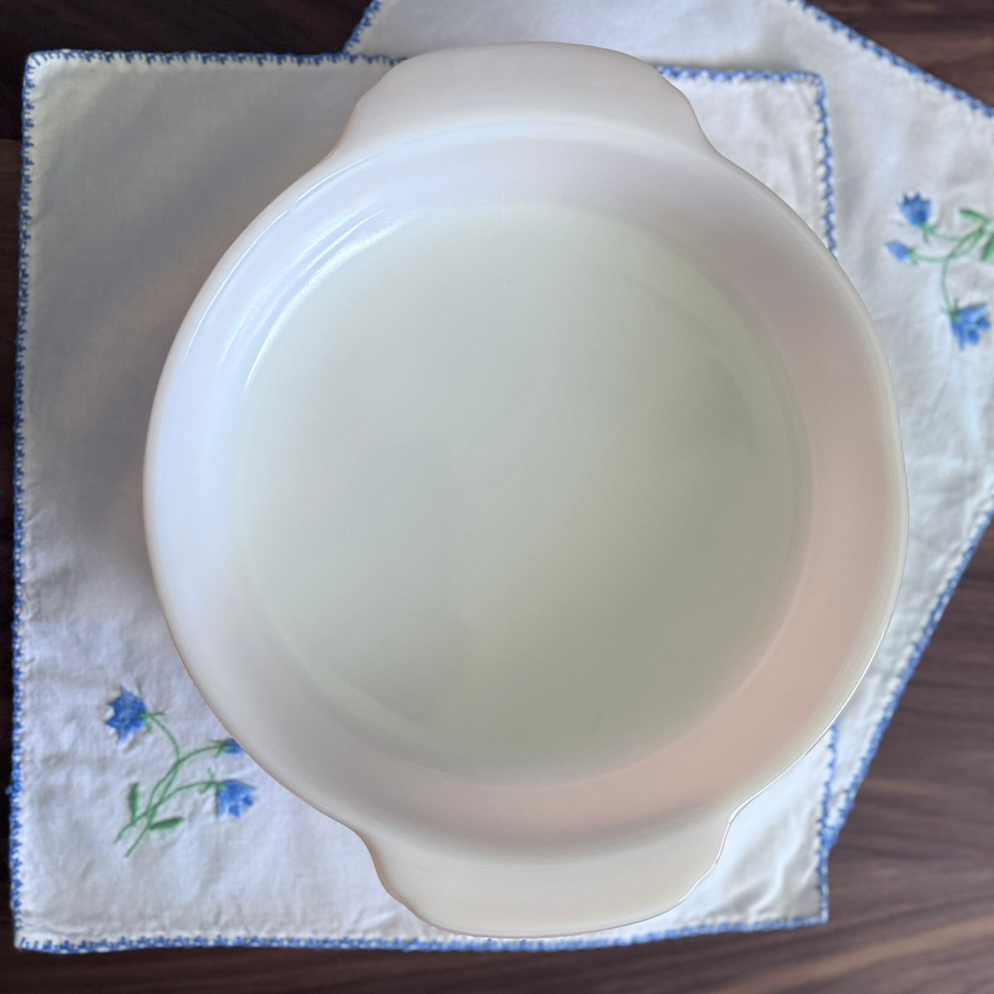 Round Fire-King Casssrole Dishes