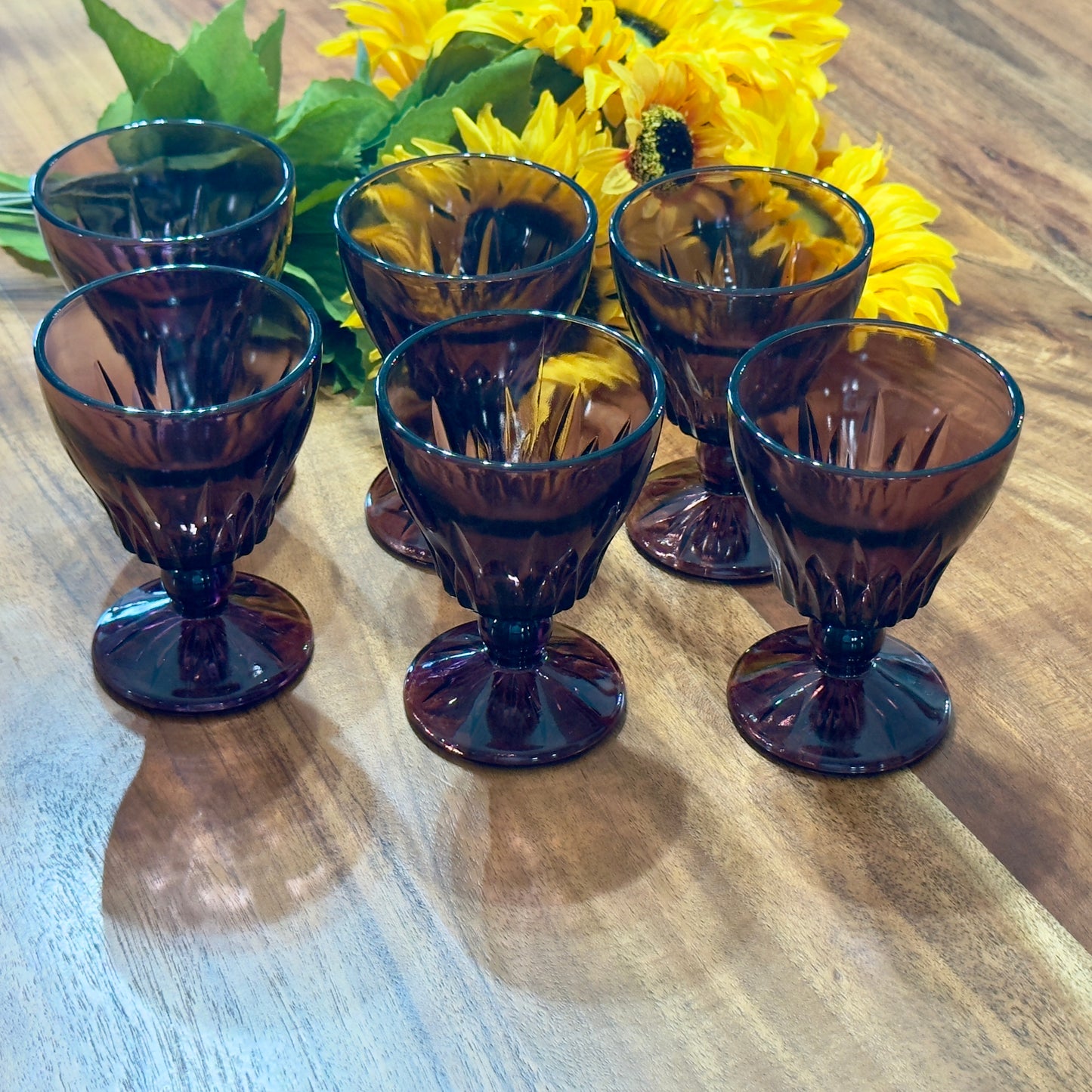 Moroccan Amethyst Hazel Atlas Goblets