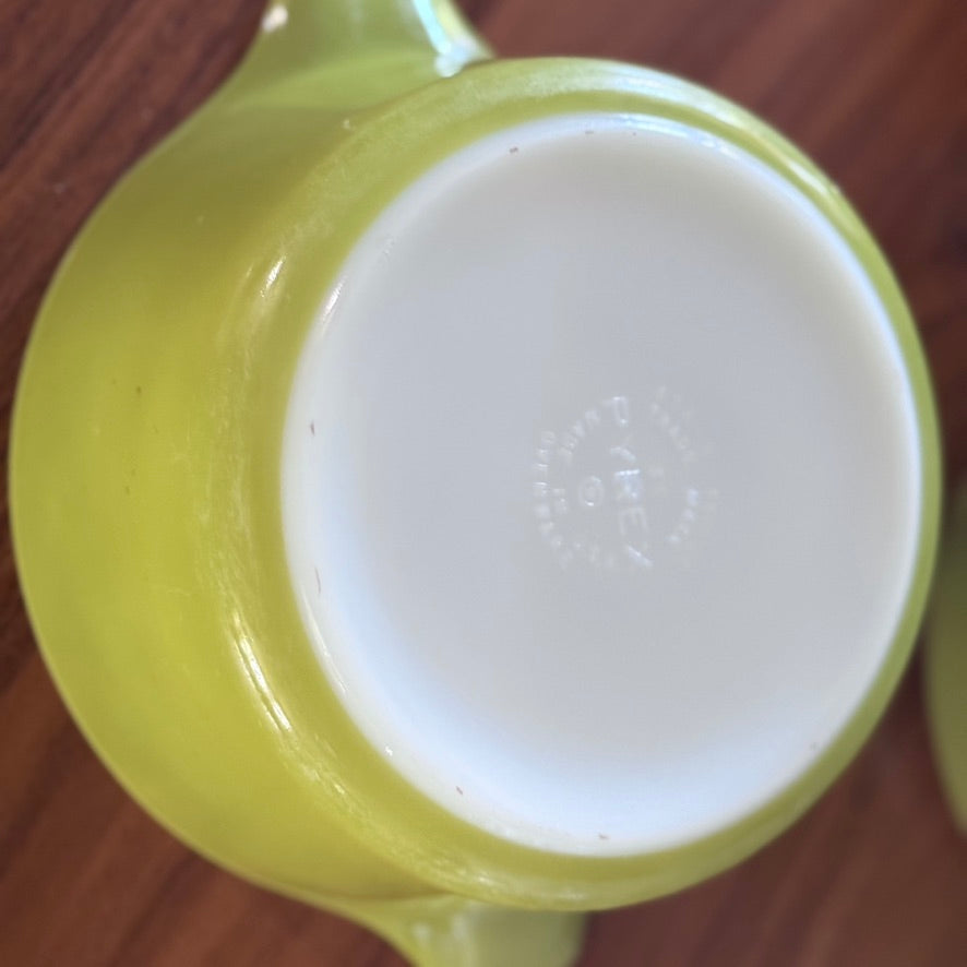 Pyrex Verde Green Casserole Dishes