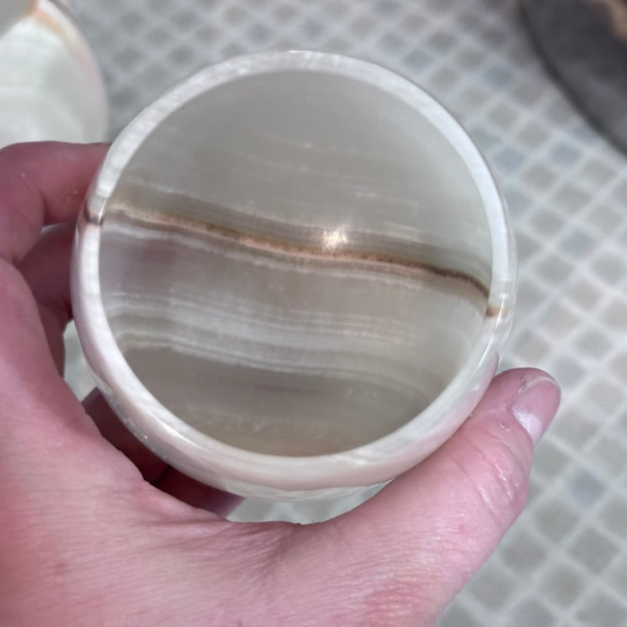 Onyx Alabaster Goblets
