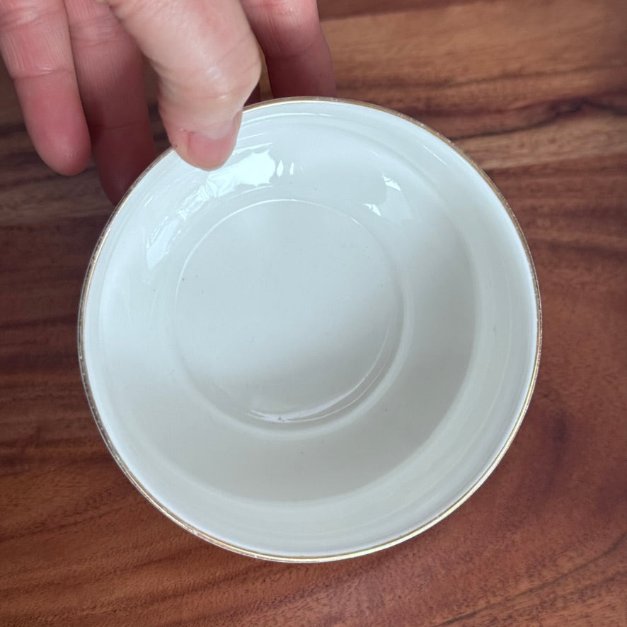 Royal Standard Bone China Saucers & Sugar Dish