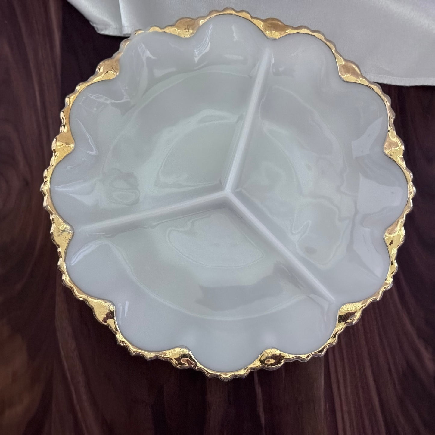 Milk Glass Divided/Relish Dish
