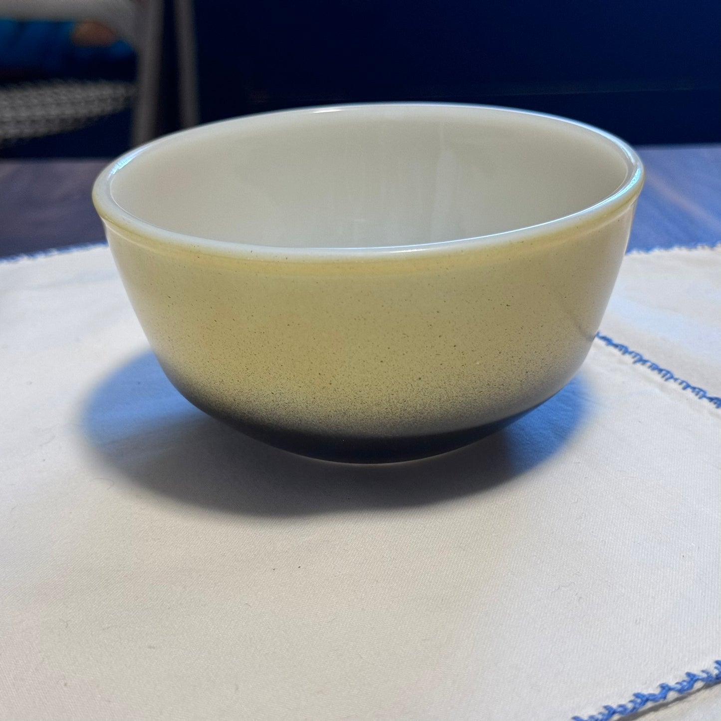 Anchor Hocking Fire King Yellow/Black Small Bowl