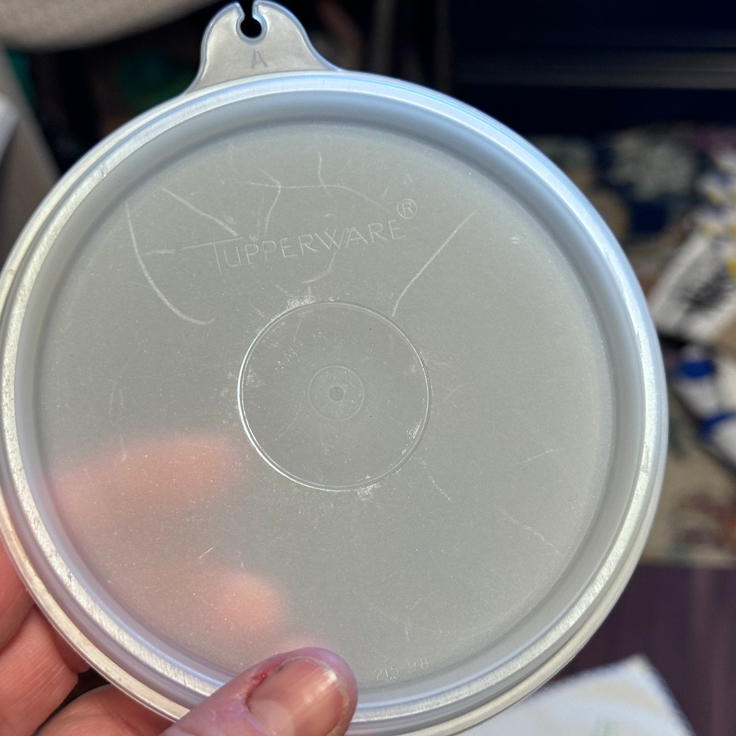 Orange/Clear Tupperware Flour Sifter/Container
