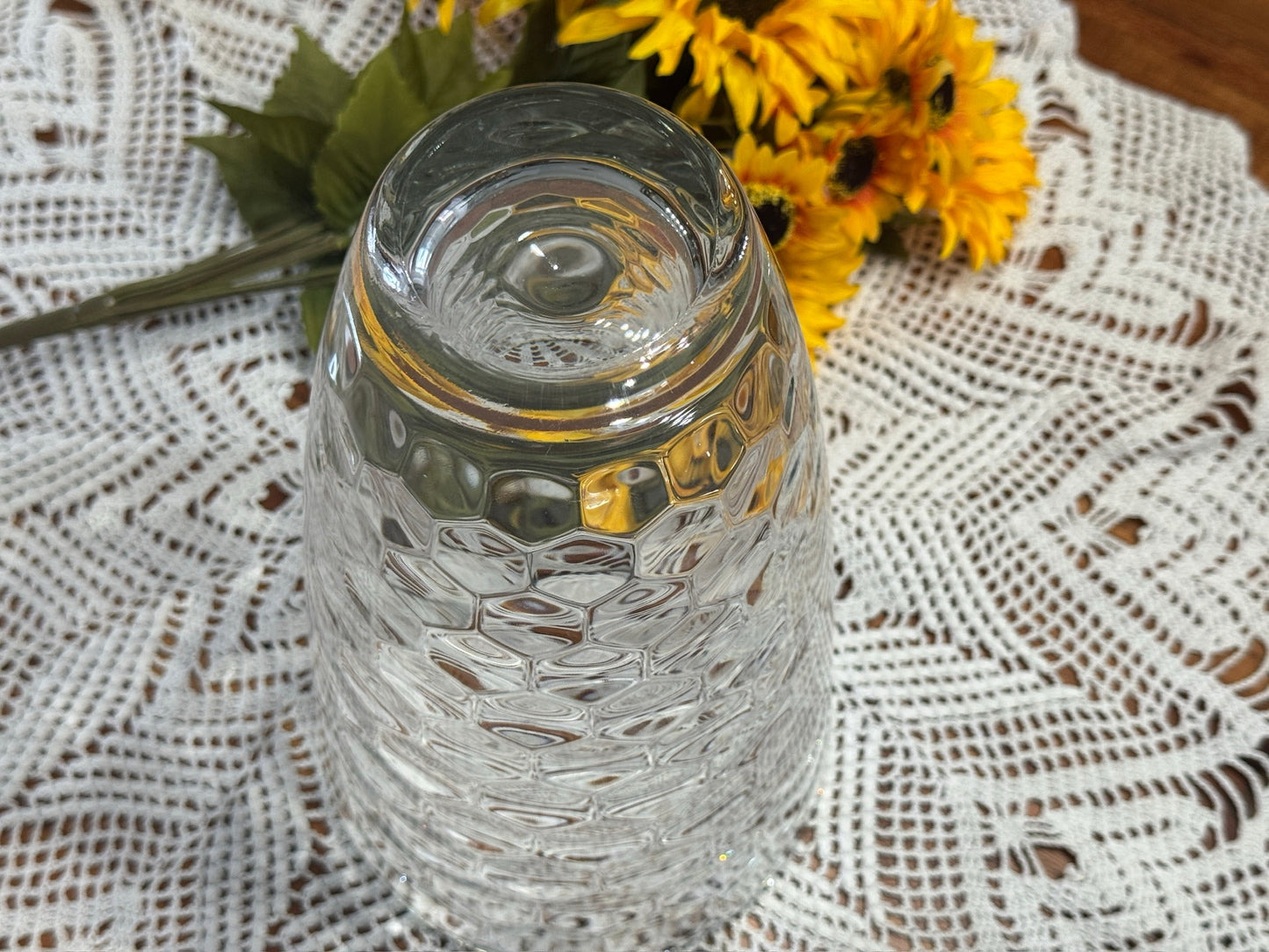 Large European Honeycomb Vase