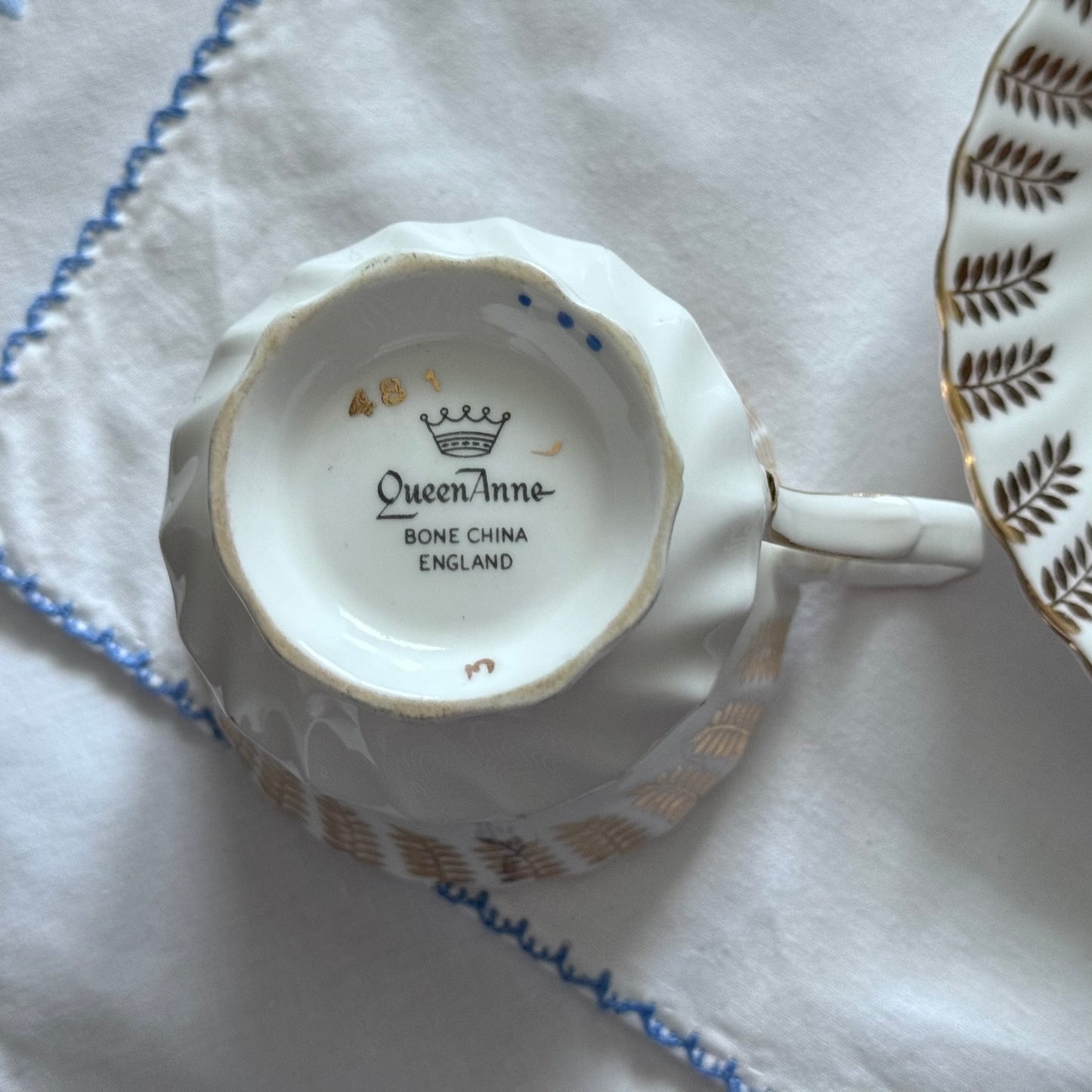 Queen Anne Tea Cup and Saucer