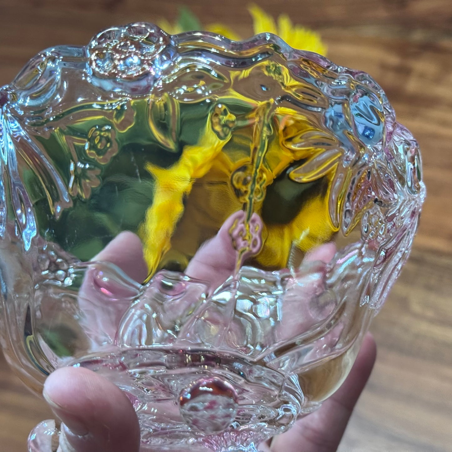 Walther Glas Floral Footed Bowl