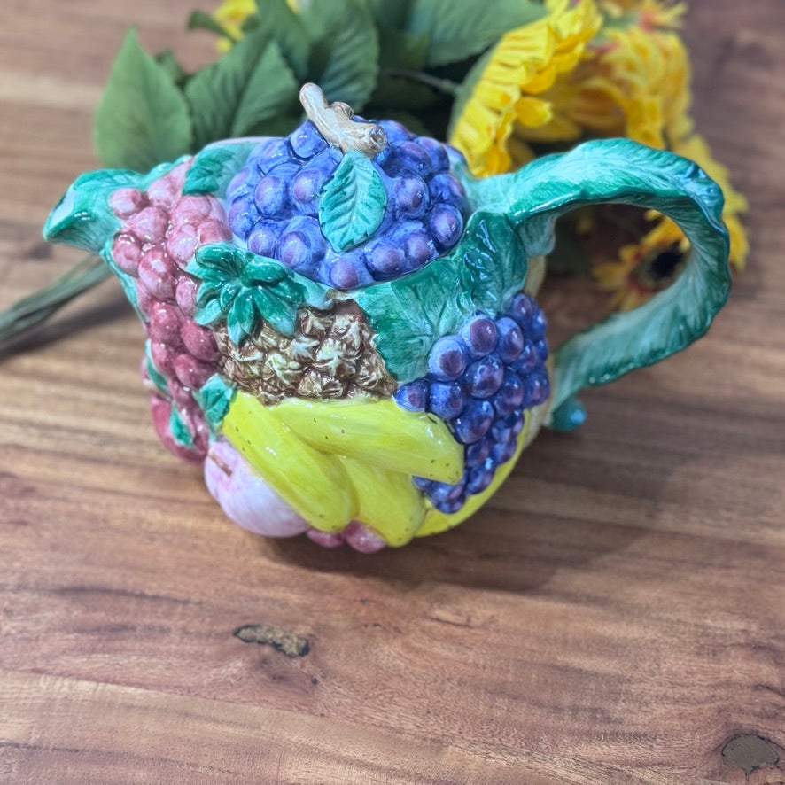 Fitz & Floyd Calypso Fruit Teapot