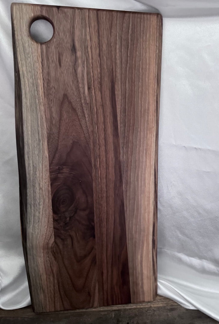 Large Live Edge Walnut Cutting Board