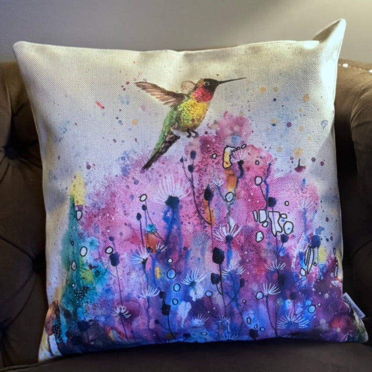 Humming Bird Pillow Cover