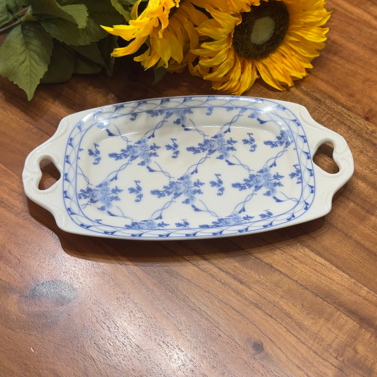 Skye McGhie Rose Brocade Relish/Tray