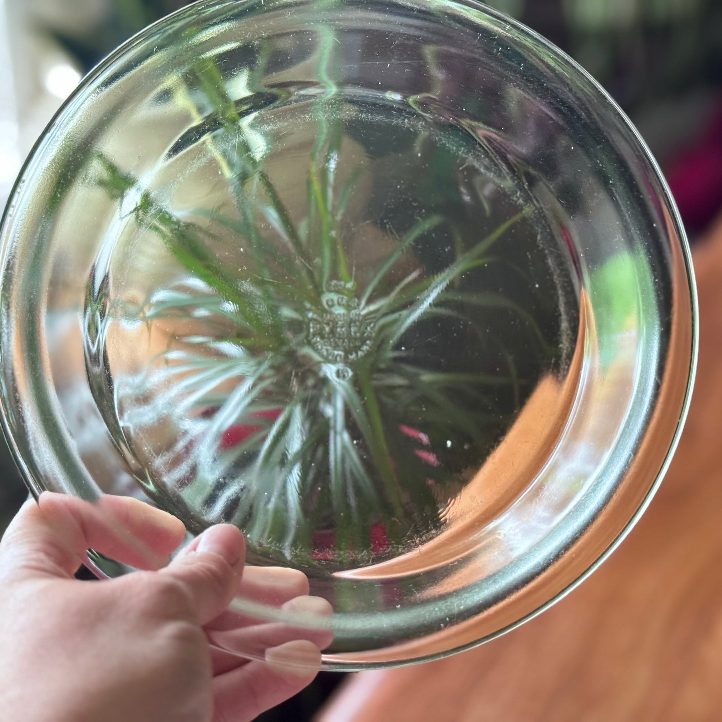 Vintage Pyrex Made In Canada 208 Clear Glass Pie Plate