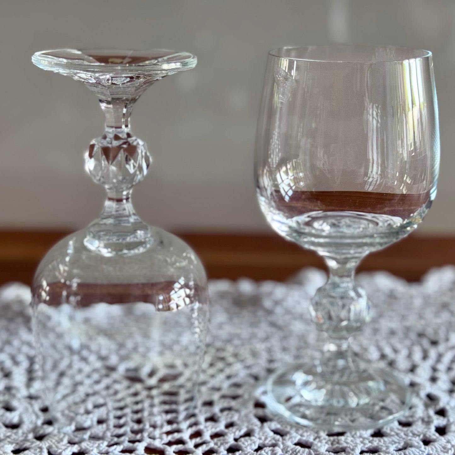 Bohemian Crystal Goblets
