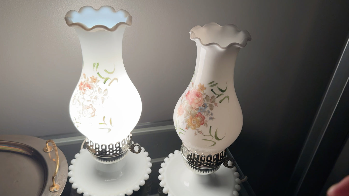 Milk Glass Table Lamps