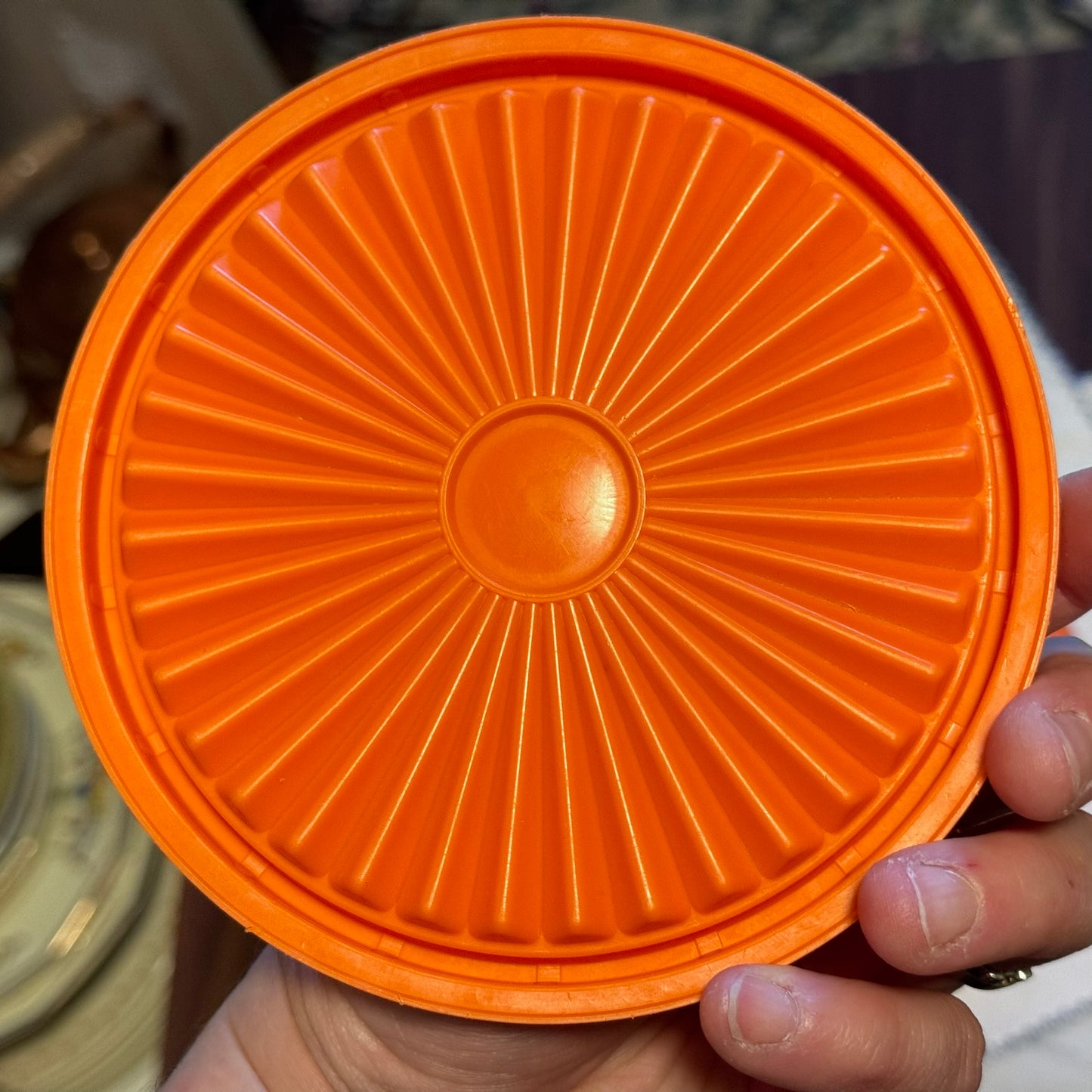 Orange Tupperware Bowls with Lids