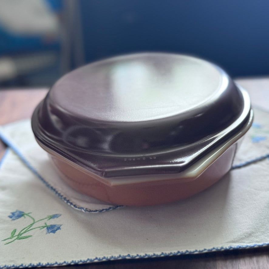 Pyrex Old Orchard Divided Casserole Dish with Lid