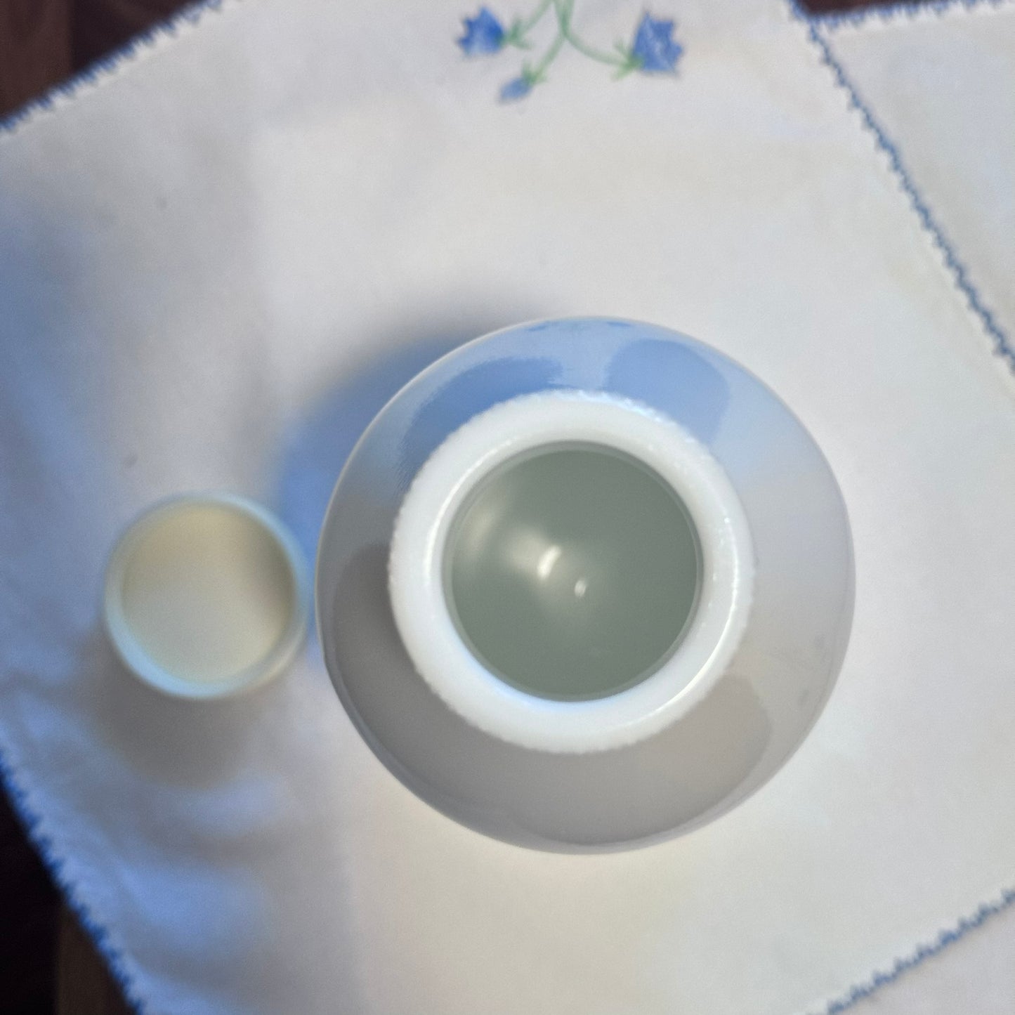 Egizia Italy Geese Milk Glass Bottle