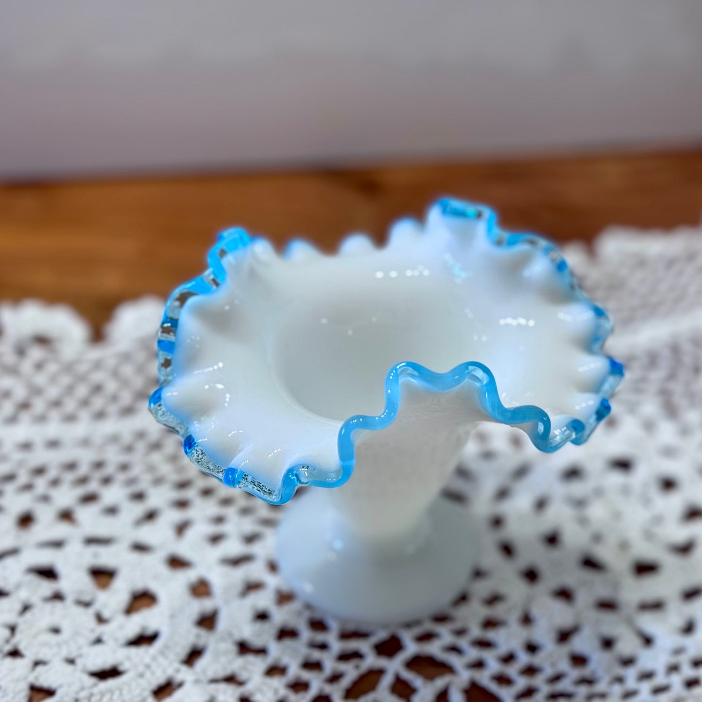 Small Fenton Milk Glass Vase