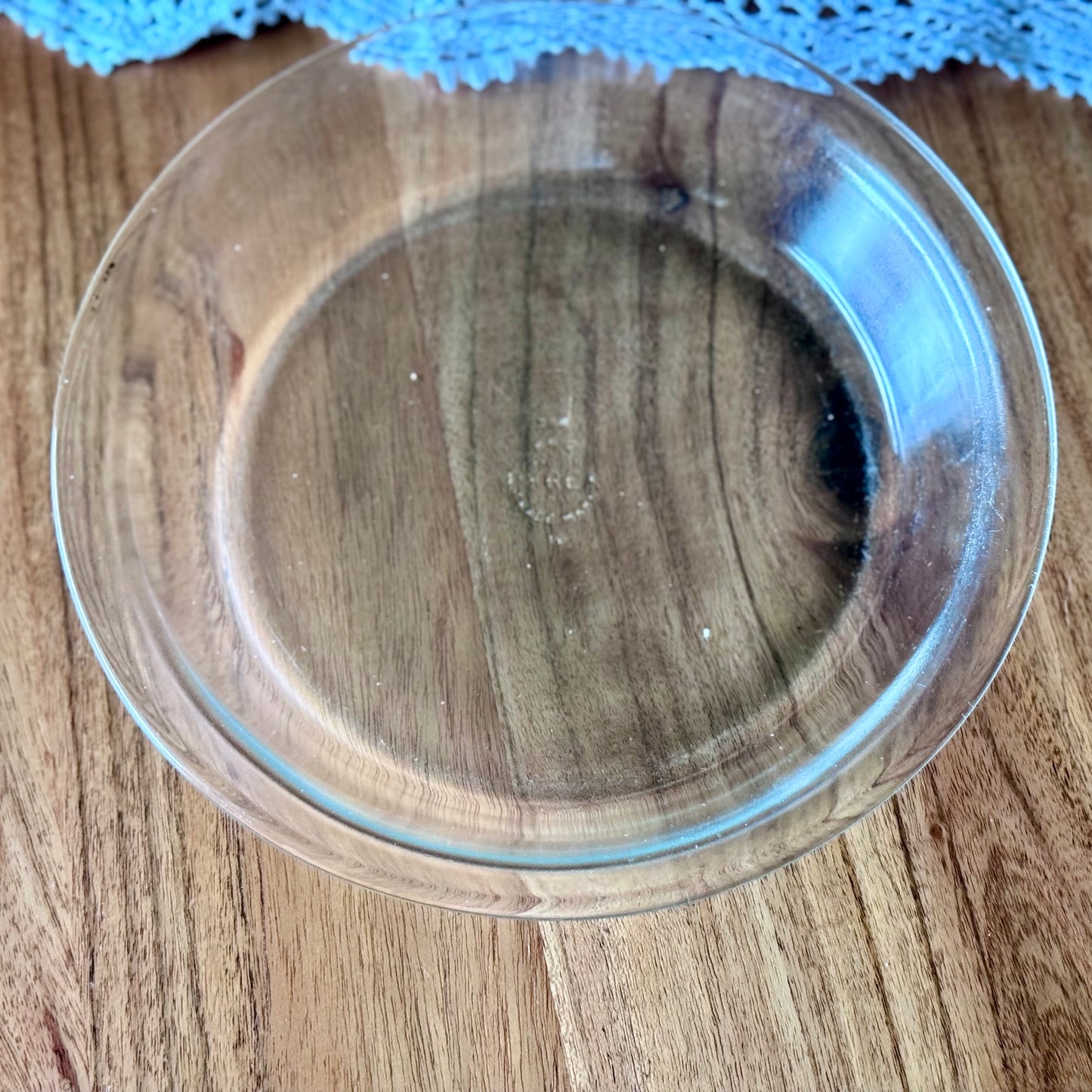 Vintage Pyrex Made In Canada 208 Clear Glass Pie Plate