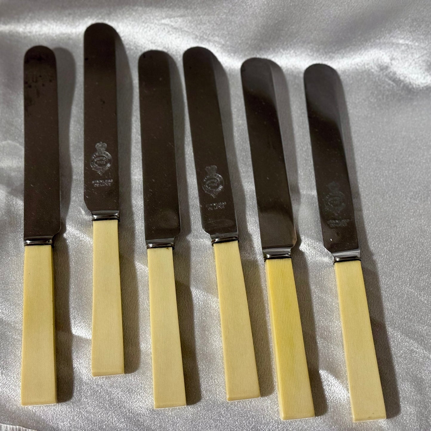 Set of 6 Sheffield Stainless Steel Butter Knives