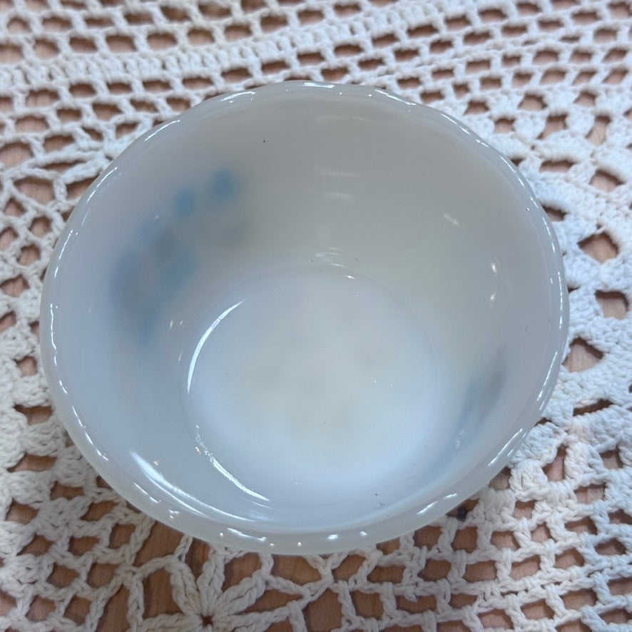 Fire King 'Blue Heaven' Milk Glass Custard Cup