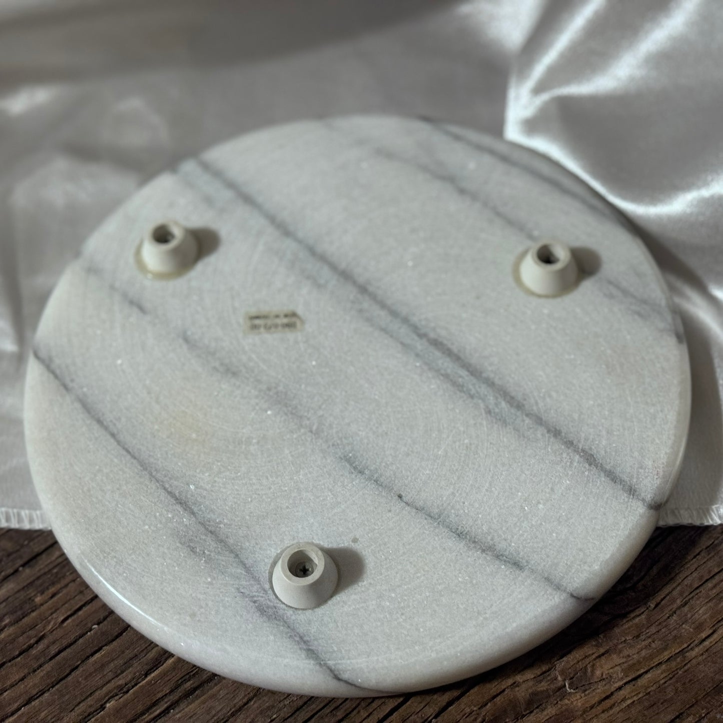 Marble Footed Cheeseboard/Cloche with Lid.
