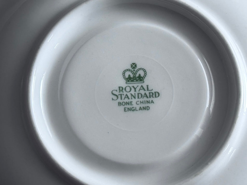 Royal Standard Bone China Saucers & Sugar Dish
