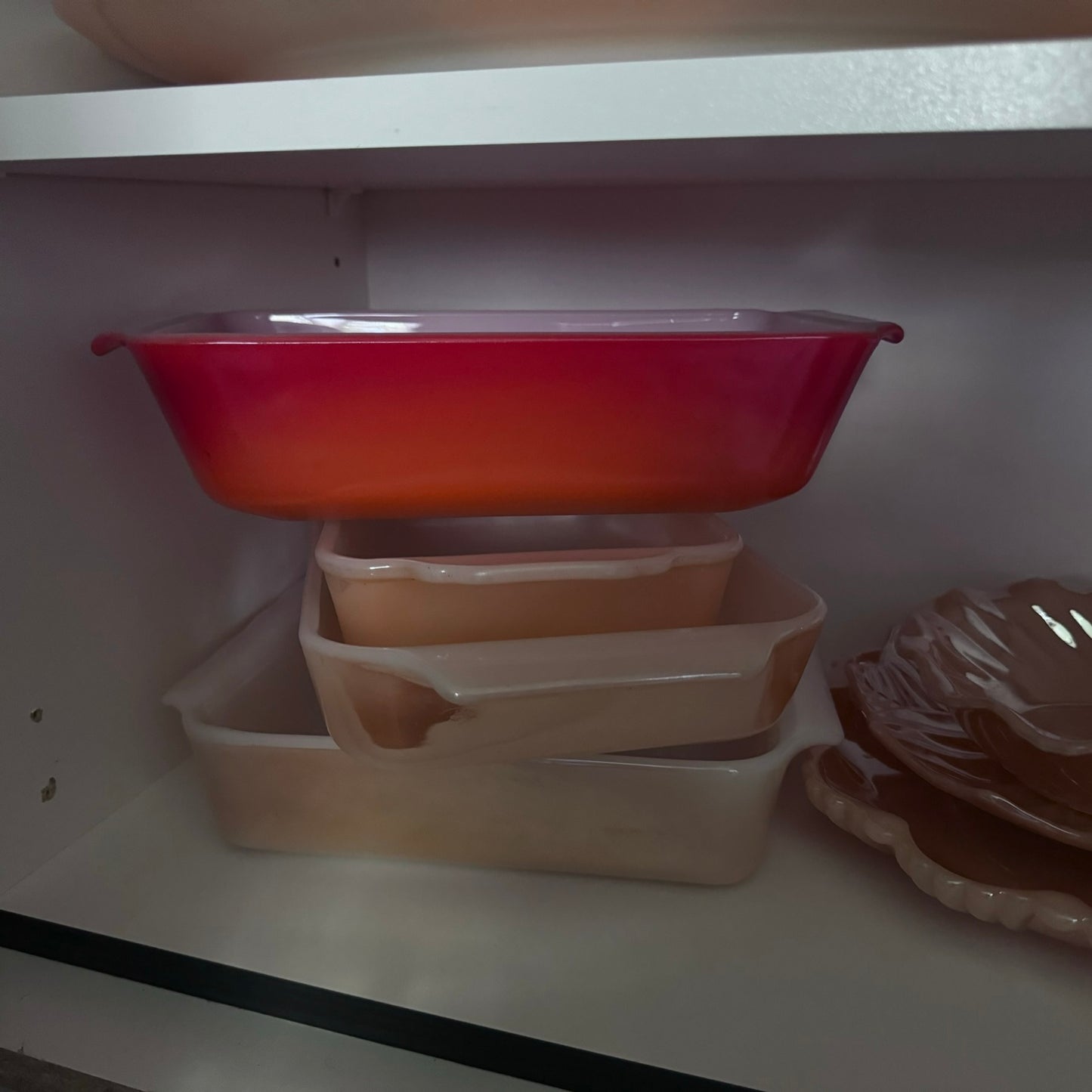 Fire-King Orange 1 QT Loaf Pan