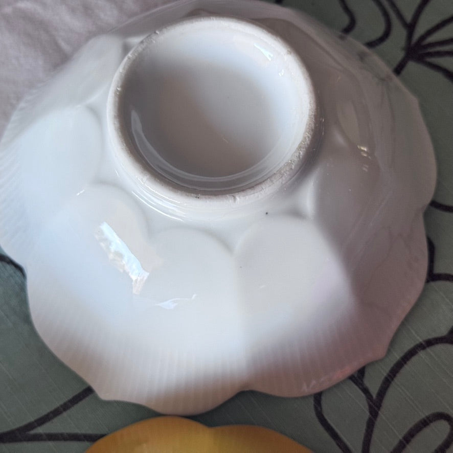 Vintage Lotus Rice Bowls
