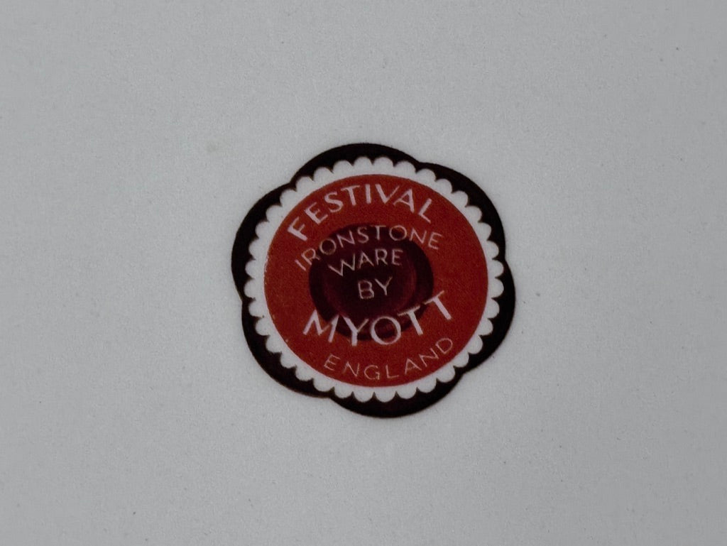 "Festival" Ironstone Myott Dinner Plates