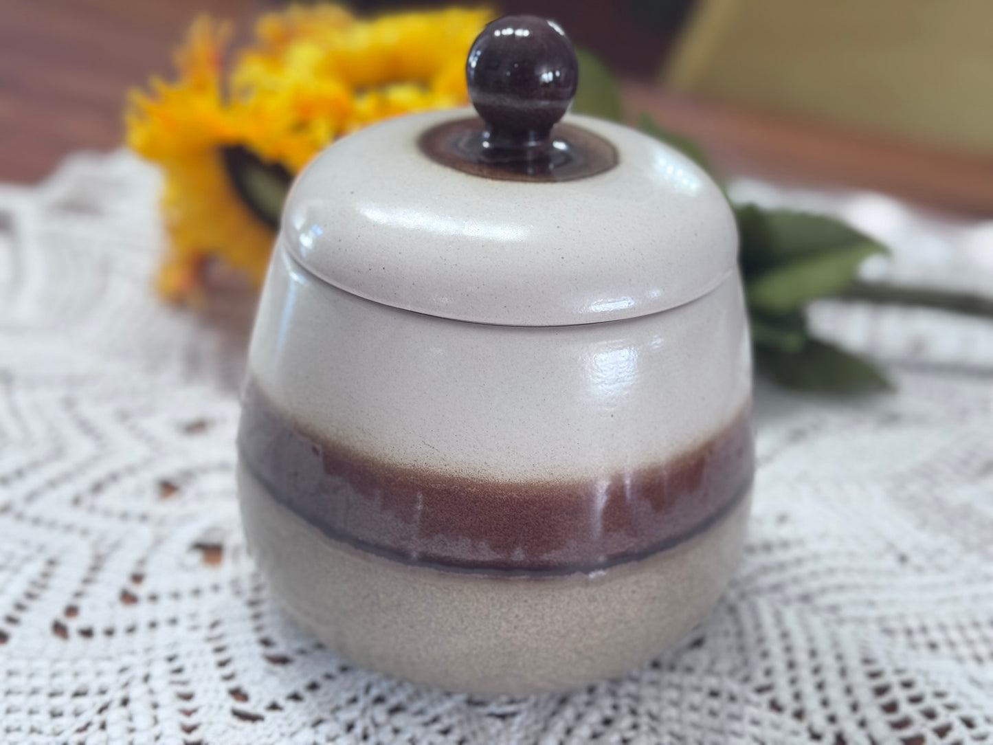 Vintage Beauce Ceramic 'Yukon' Lidded Jar