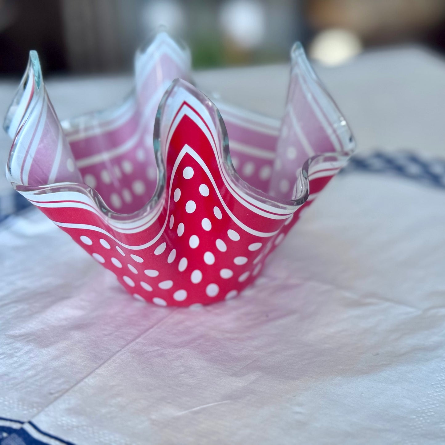 Chance Glass Handkerchief Vase