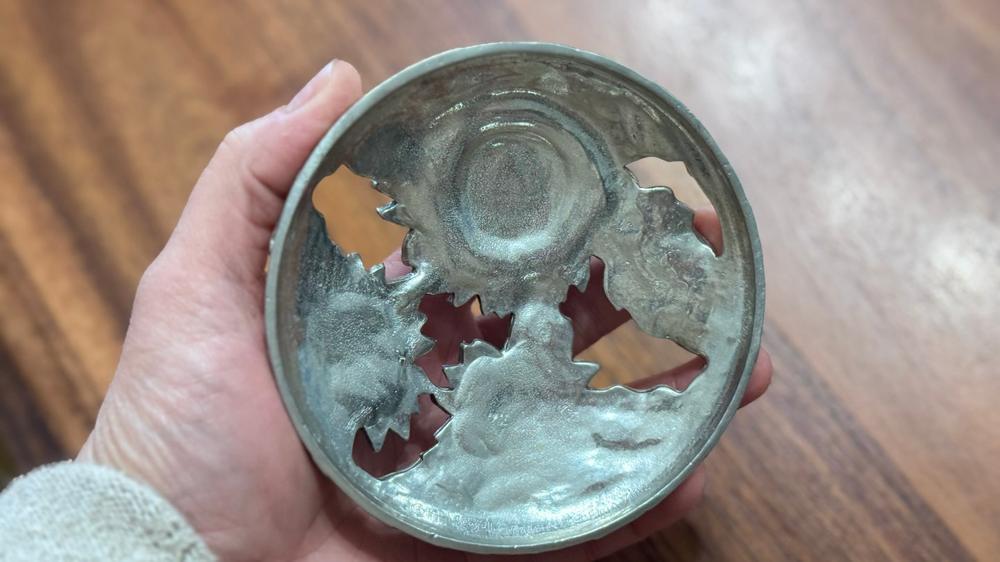 Seagull Etain Zinn Potpourri Candle Bowl
