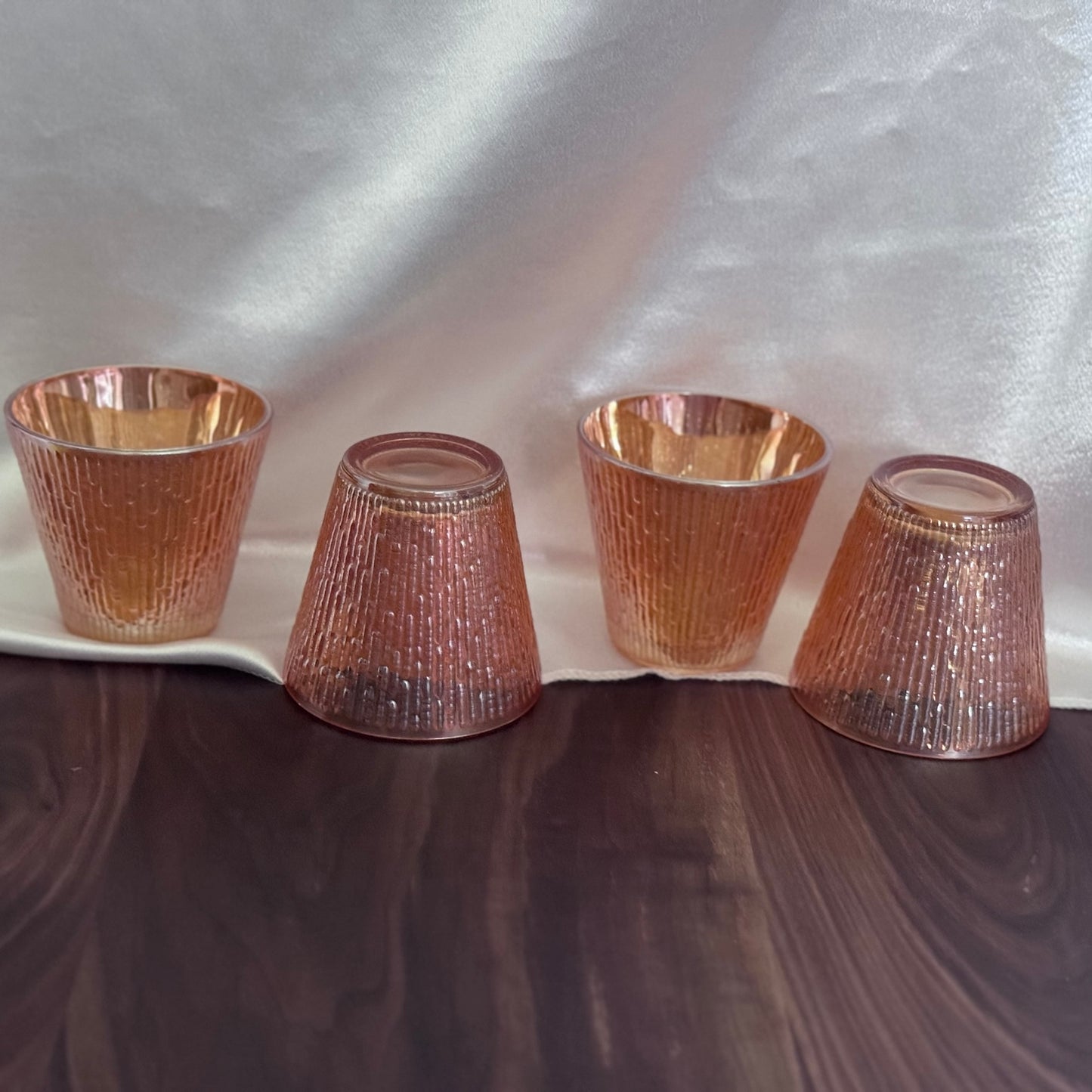 Jeannette Glass Marigold Tree Bark Glasses
