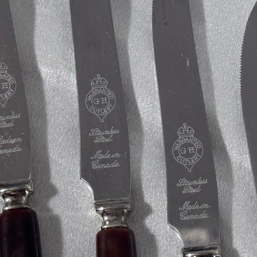 Warranted GH Stainless Steel Steak Knives