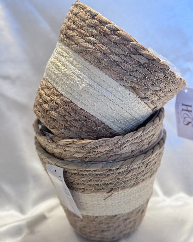 Woven Flower Pot Set