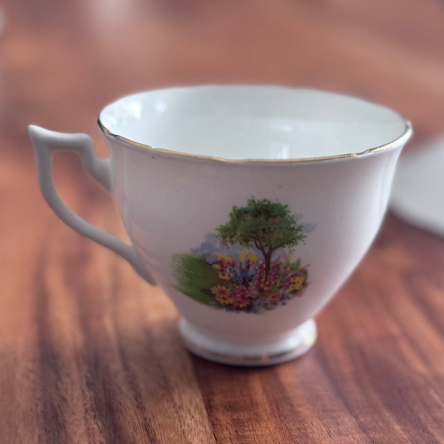 Melba England Teacup & Saucer