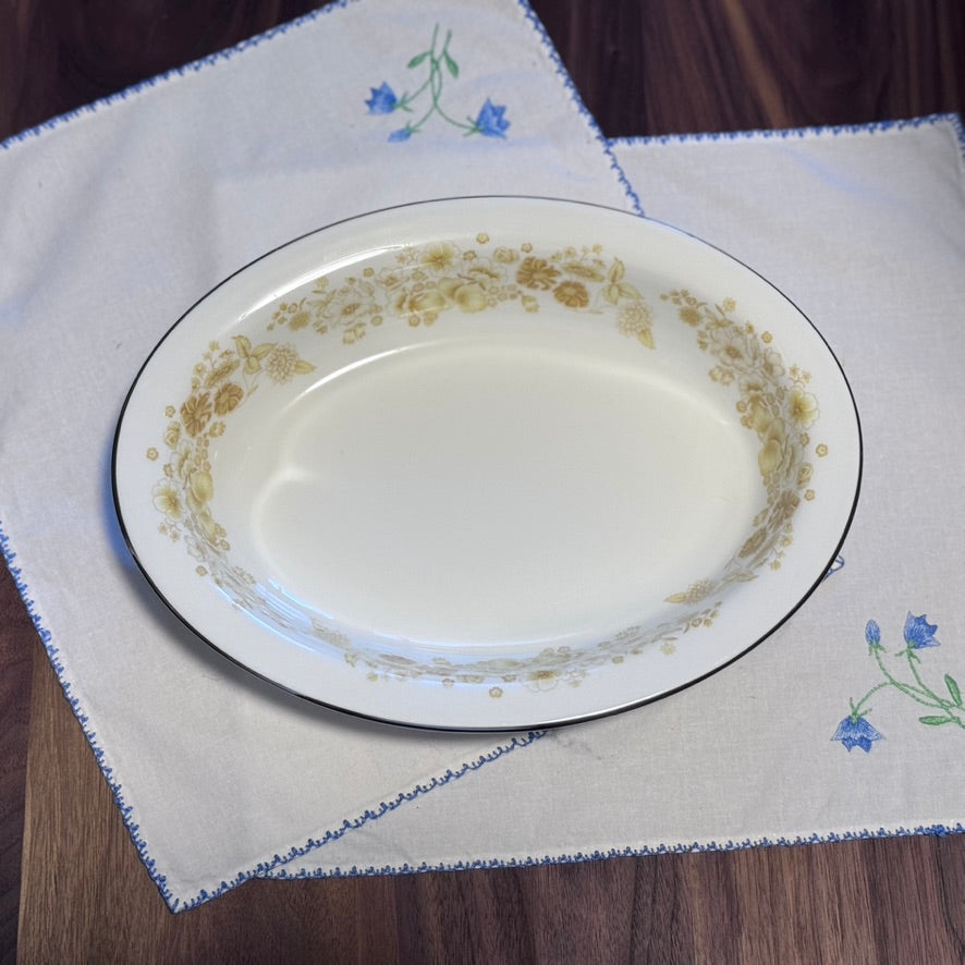 Wedgwood 'Mimosa' Platter and Oval Serving Dish
