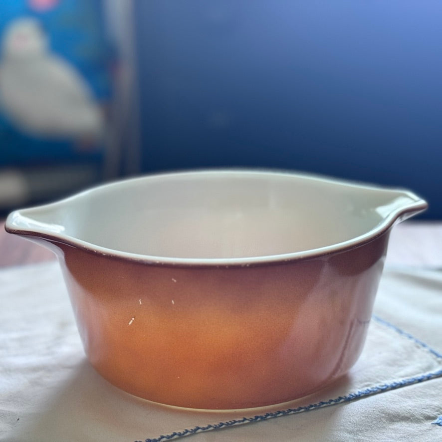 Pyrex Old Orchard Pattern Casserole Dish