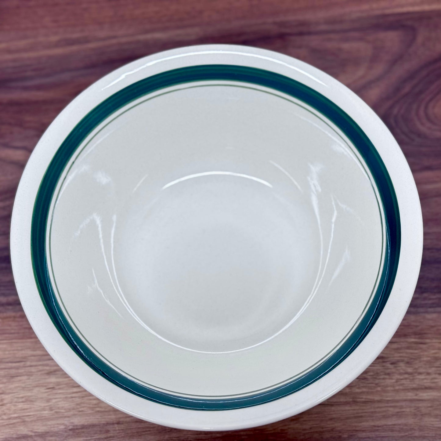 Green Rim Serving Bowl