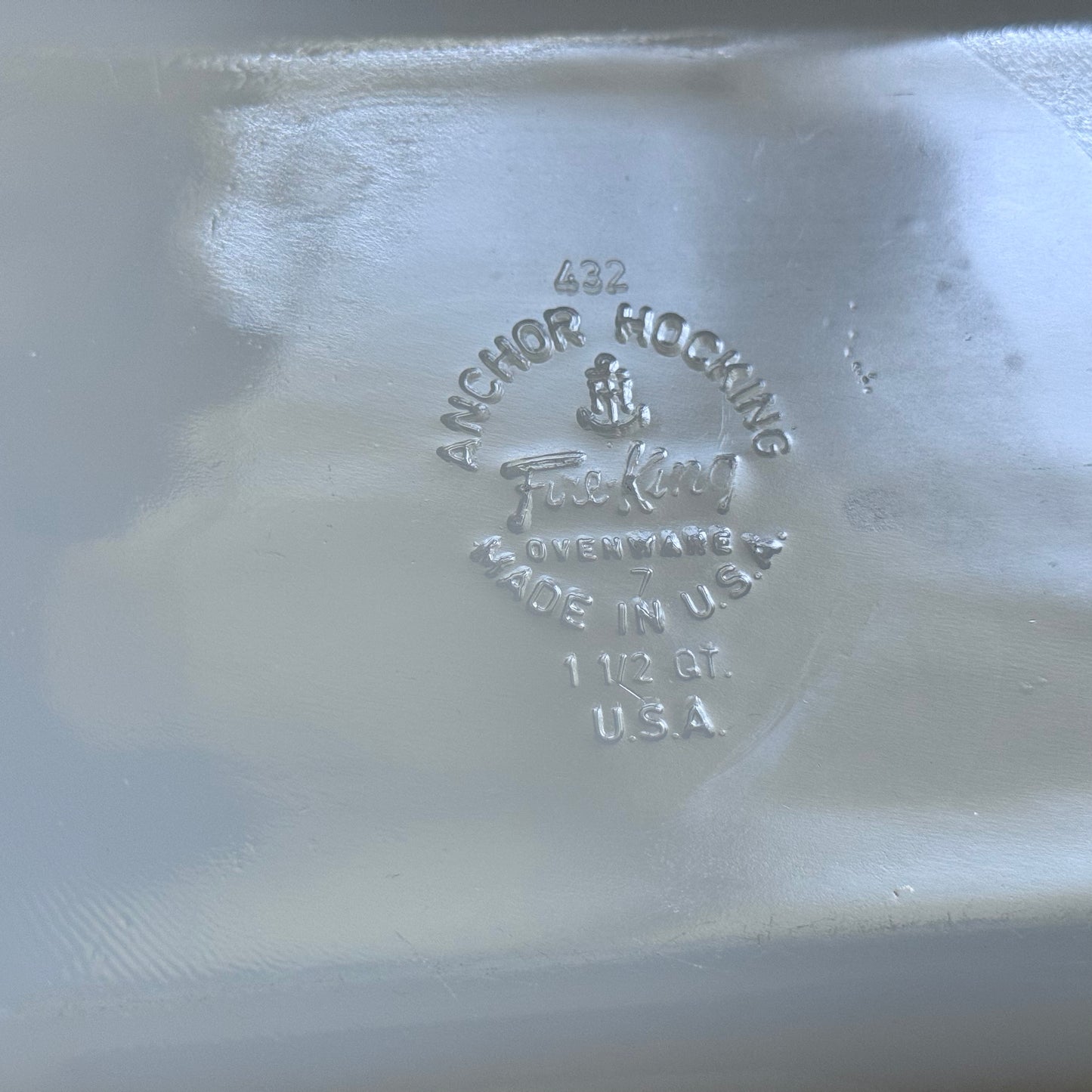 Fire-King 1.5 QT Baking Dish