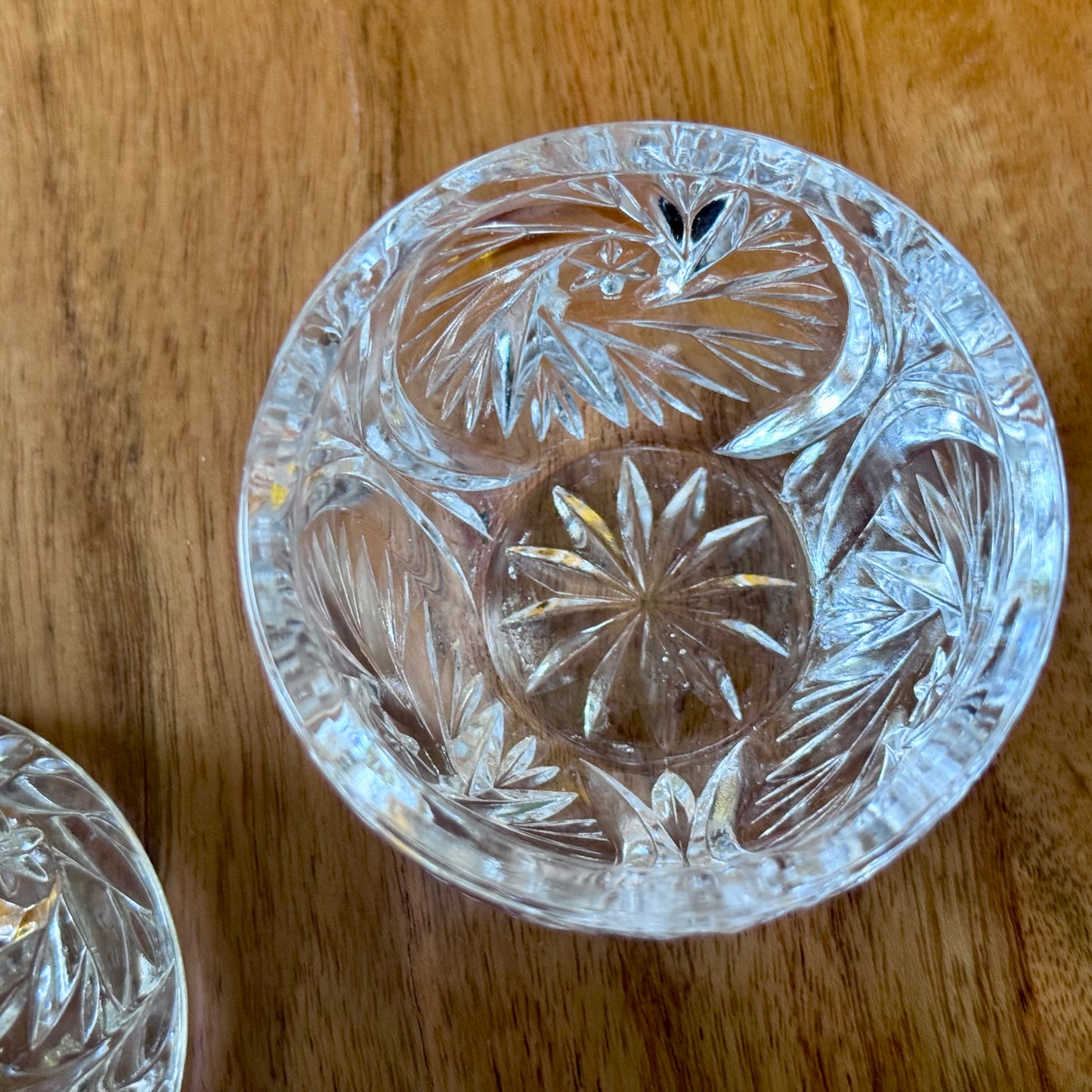 Pear Shaped Lead Crystal Trinket Box