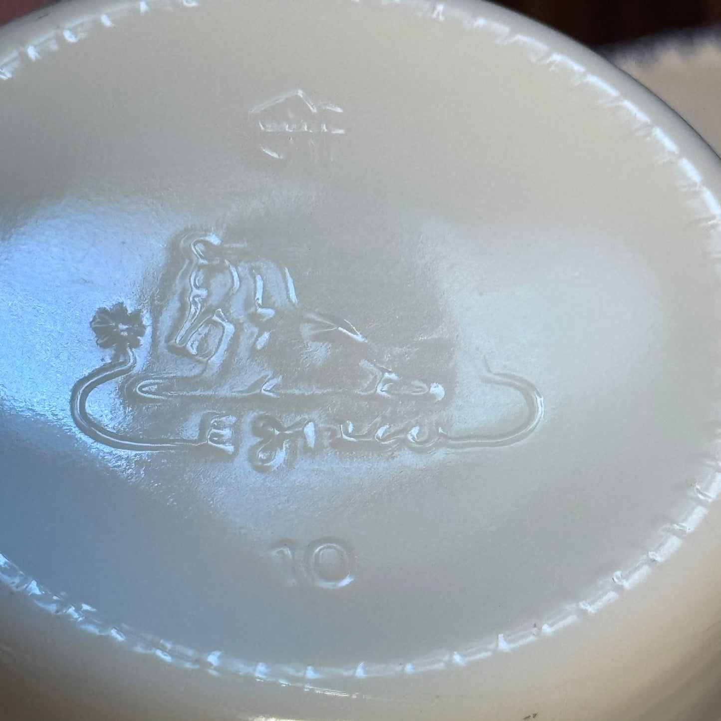 Egizia Italy Geese Milk Glass Bottle