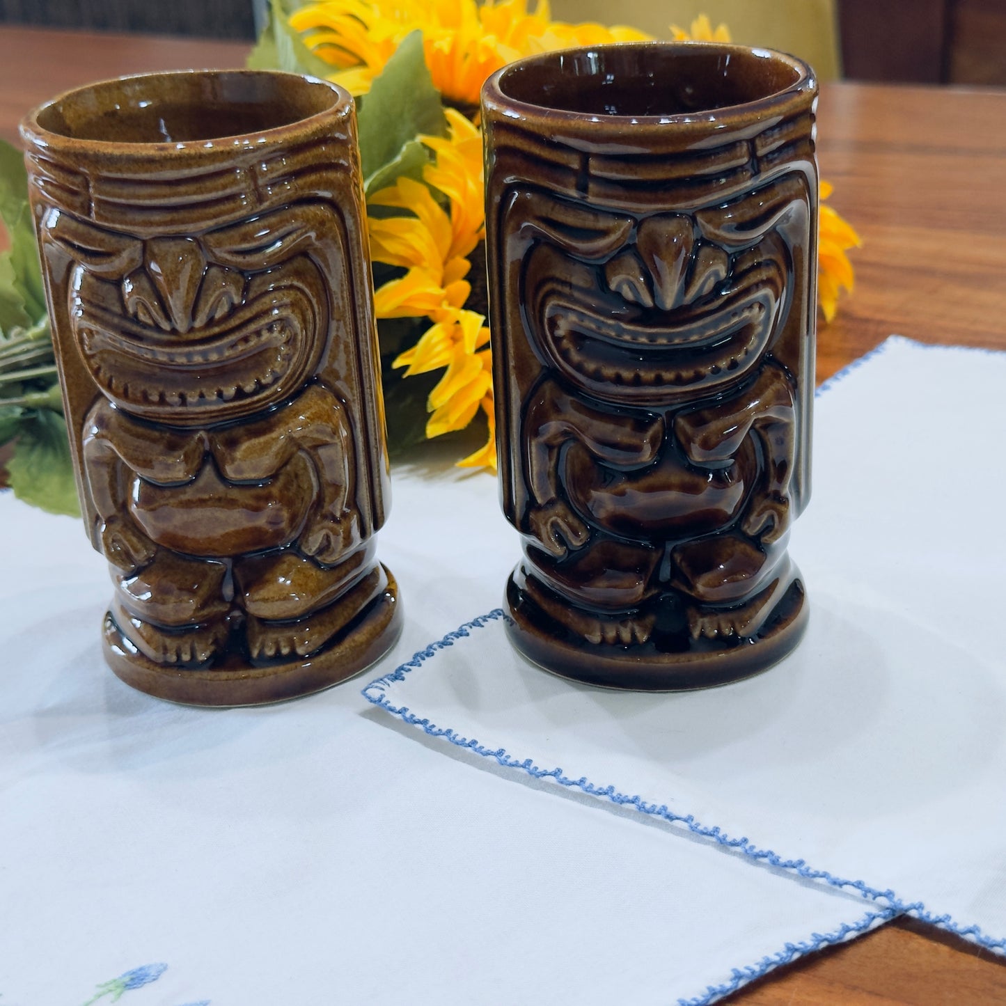 Vintage Tiki Leilani Ceramic Mugs