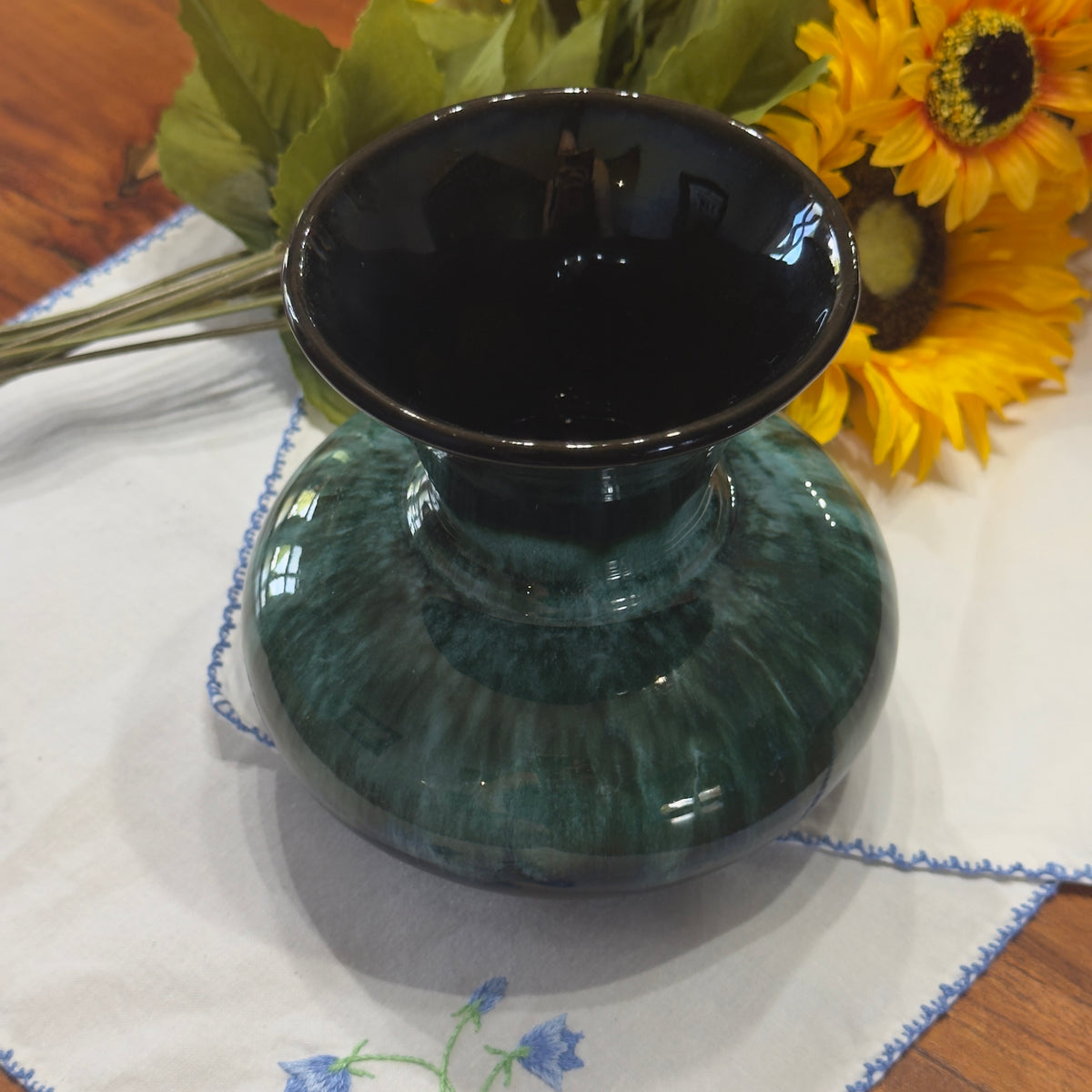 Blue Mountain Pottery Green Dtip Base