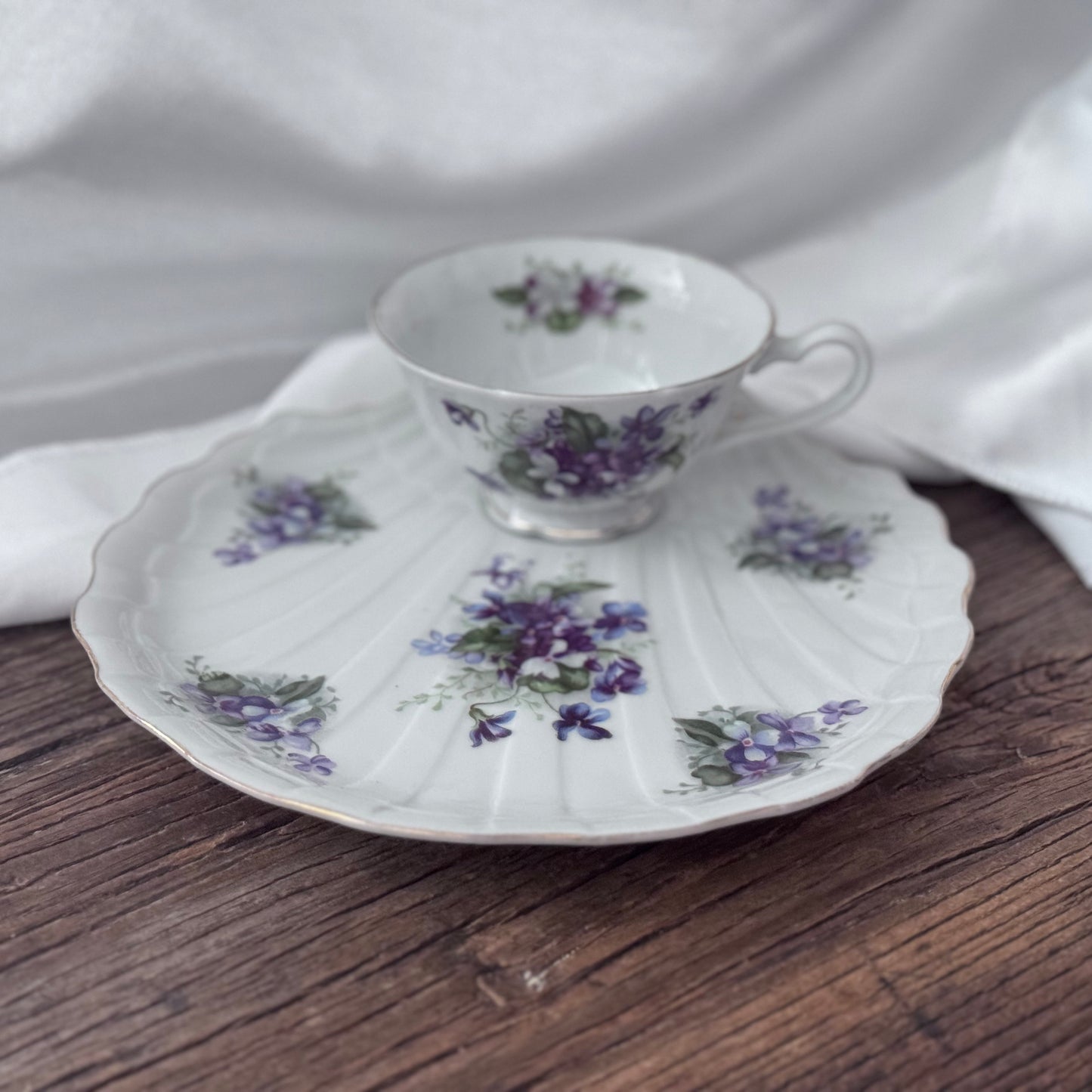 Porcelain Luncheon Plate Set