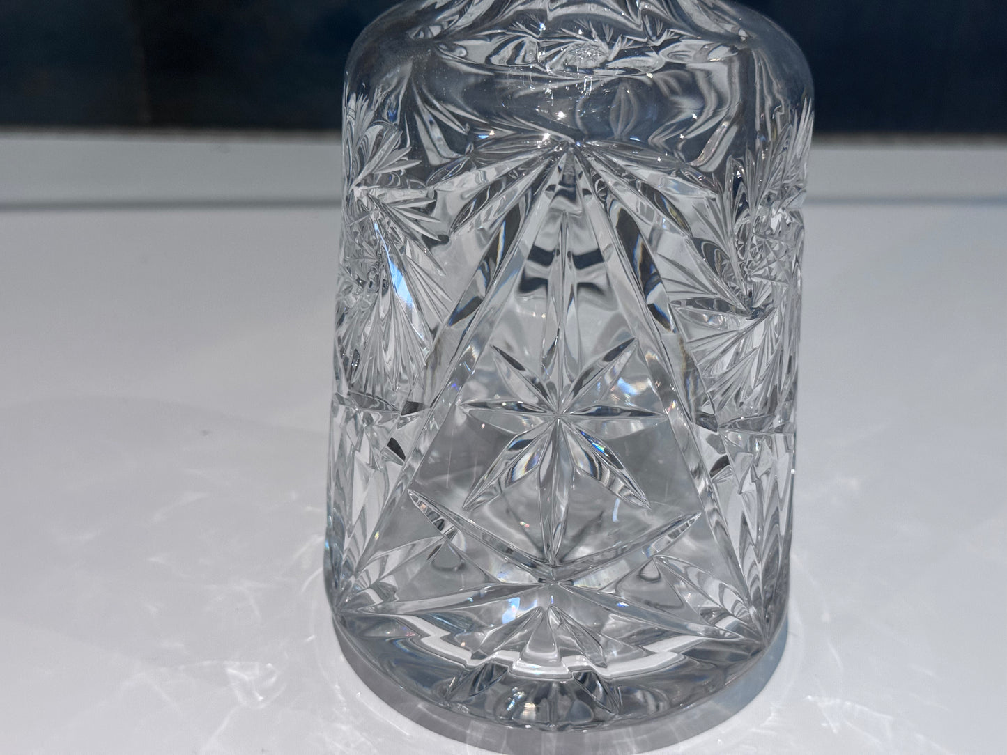 Pinwheel Cut Crystal Decanter