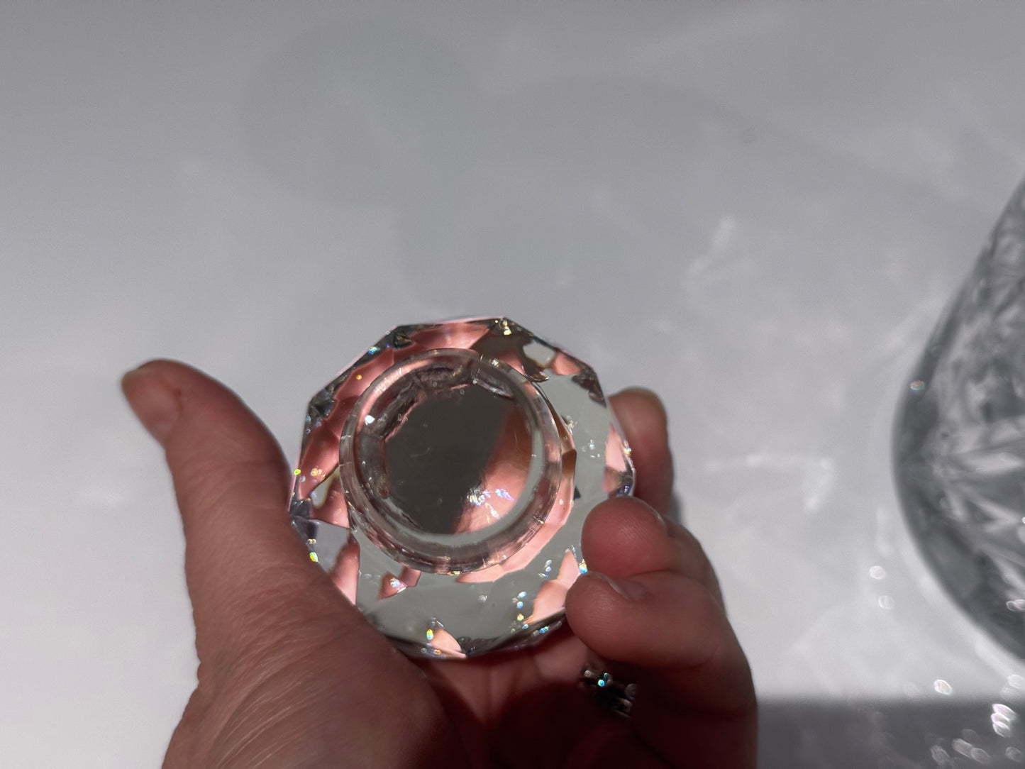 Pinwheel Cut Crystal Decanter