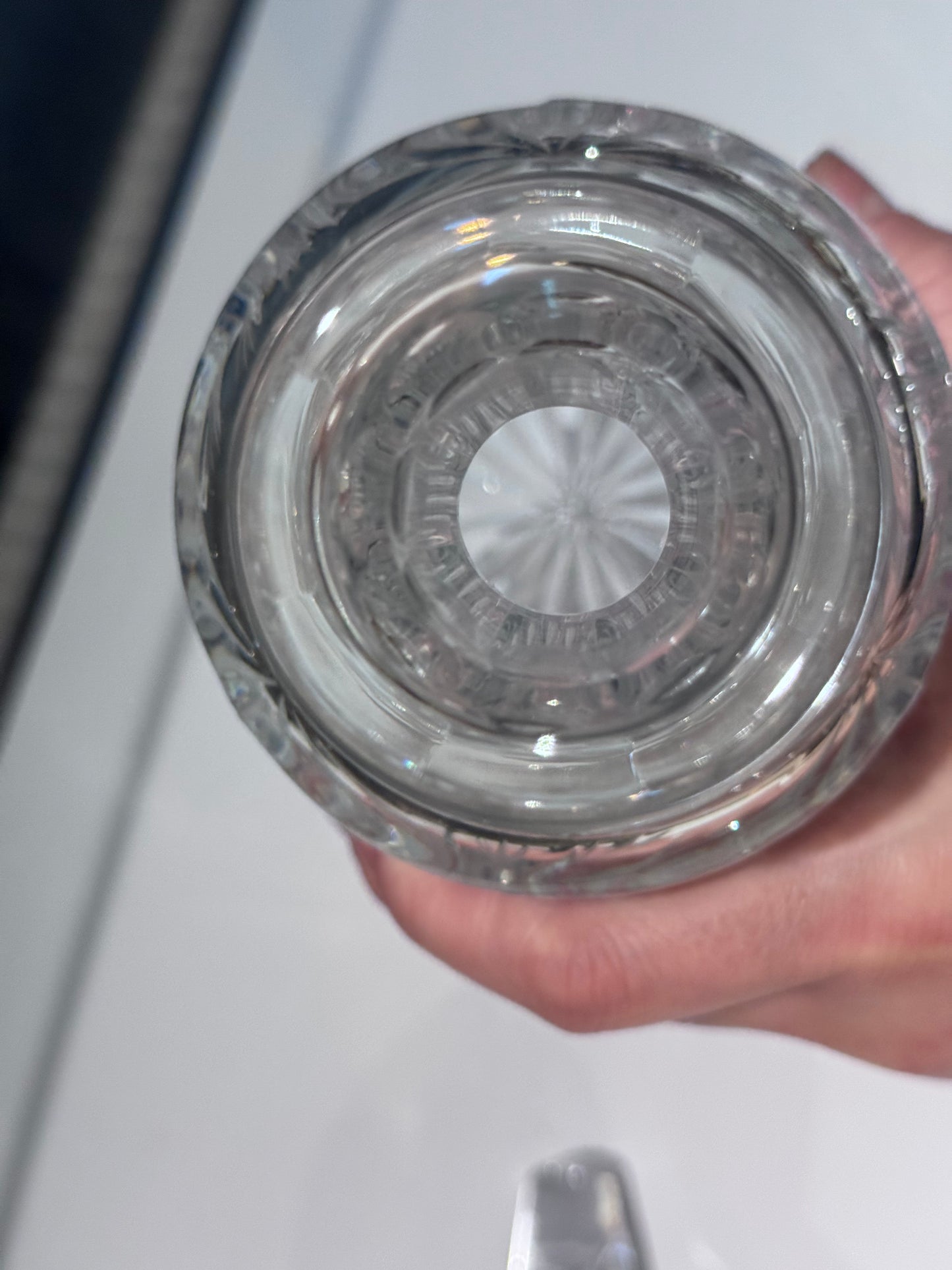 Pinwheel Cut Crystal Decanter